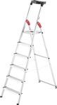 Stufenstehleiter 6 Stufen, NW-Nr.: 9000463061 Alu.Leiterlänge 2080mm, HAILO   