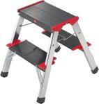 Klapptritt Stufen 2 x 2 Plattformhöhe 440mm Alu.m.Anti-Rutsch-Riffelung HAILO