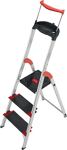 Stufenstehleiter, NW-Nr.: 9000463220 Alu. 3 Stufen einseitig, Gesamttragfähigkeit 225kg Arbeitshöhe ca. 2370mm  