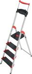 Stufenstehleiter, NW-Nr.: 9000463221 Alu. 4 Stufen einseitig, Gesamttragfähigkeit 225kg Arbeitshöhe ca. 2590mm  