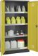 Umweltschrank H1950xB1000xT400mm Stahlbl.anthrazitgrau/zinkgelb