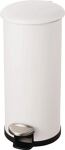 Tretabfallsammler Helit "the zinc" 30l D270xH623mm Stahl,pulv.weiß HELIT