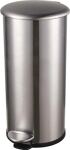 Tretabfallsammler Helit "the zinc" 12l D211xH423mm VA silber HELIT