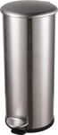 Tretabfallsammler Helit "the zinc" 30l D270xH623mm VA silber HELIT