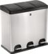 Tretabfallsammler Helit "the separator" 3x 20l DxH592mm VA silber HELIT