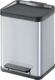 Tretabfallsammler, NW-Nr.: 9000463594 Stahlblech silber, 2x11l, mit Kunststoff Inneneimer