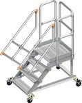 Plattformtreppe Stufenbreite 600mm senkr.H.max.800mm A.1640mm 45Grad LAYHER