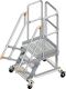 Plattformtreppe Stufenbreite 600mm senkr.H.max.720mm A.1400mm 60Grad LAYHER