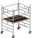 Fahrgerüst Uni Kompakt P2 Arbeits-B1500xL1800mm Alu.Gerüsthöhe 2430mm 2 kN/m²