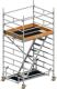 Fahrgerüst Uni Komfort P2 Arbeits-B1500xL1800mm Alu.Gerüsthöhe 3430mm 2 kN/m²
