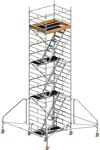 Fahrgerüst Uni Komfort P2 Arbeits-B1500xL1800mm Alu.Gerüsthöhe 7430mm 2 kN/m²