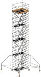 Fahrgerüst Uni Komfort P2 Arbeits-B1500xL1800mm Alu.Gerüsthöhe 9430mm 2 kN/m²