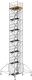 Fahrgerüst Uni Komfort P2 Arbeits-B1500xL1800mm Alu.Gerüsthöhe 13430mm 2 kN/m²