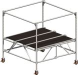 Fahrgerüst Staro Arbeits-B1950xL1950mm Alu.Gerüst-H.1890-2780mm 1,5 kN/m² LAYHER