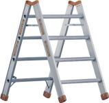 Mehrzweckbock, NW-Nr.: 9000464645 4 Stufen Stand-H.980mm, einseitig begehbar Aluminium, 4 Rundsprossen  