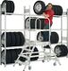 Reifenregal, NW-Nr.: 9147465040 H3500xB1150xT400mm, Grundfeld verz. 5 Lagerebenen Trgf.150kg
