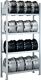 Felgenregal, NW-Nr.: 9147465093 H3500xB1000xT300mm, Anbaufeld verz. 5 Lagerebenen Trgf.150kg