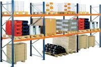 Palettenregal H4000xB8444xT1100mm Grundmodul 3 Ebenen Fachlast 2740kg