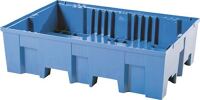 Auffangwanne 220l L1245xB865xH350mm PE o.Gitterrost