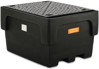 Auffangwanne 1100l L1460xB1170xH880mm PE m.PE-Stellfläche CEMO