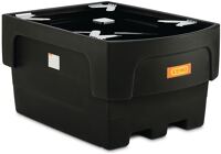 Auffangwanne 1100l L1620xB1170xH850mm PE m.Stützkreuz CEMO