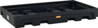 Regalwanne L2180xB1320xH280mm PE schwarz o.Gitterrost 520l CEMO