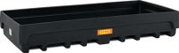 Regalwanne L2680xB1320xH420mm PE schwarz o.Gitterrost 1100l CEMO
