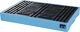Flachwanne L1260xB860xH150mm PE m.PE-Gitterrost Auffangvol.150l