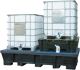 Auffangwanne H480xB2490xT1290mm 2 Tankcontainer KTC/IBC PE-Gitterrost