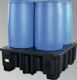 Auffangwanne 450l L1380xB1290xH480mm PE m.PE-Stellebene