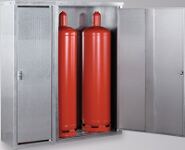 Gasflaschenschrank B1320xT400xH1435mm verz.LACONT