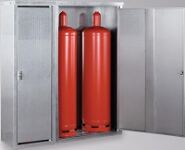 Gasflaschenschrank B1320xT400xH1435mm verz.LACONT