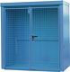 Gasflaschencontainer B2120xT1210xH2265mm m.Dach lichtblau o.Trennw.BAUER