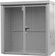Gasflaschencontainer B2120xT1210xH2265mm m.Dach mausgrau o.Trennw.BAUER