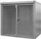 Gasflaschencontainer B2425xT1610xH2265mm m.Dach mausgrau o.Trennw.BAUER