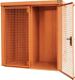 Gasflaschencontainer B2120xT1210xH2265mm m.Dach gelborange Doppelflügeltür BAUER