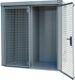 Gasflaschencontainer B2120xT1210xH2265mm m.Dach mausgrau Doppelflügeltür BAUER