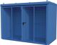 Gasflaschencontainer B3120xT1610xH2295mm m.Dach lichtblau Doppelflügeltür BAUER