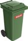 Müllgroßbehälter 120l HDPE grün fahrbar,n.EN 840 SULO