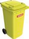 Müllgroßbehälter 240l HDPE gelb fahrbar,n.EN 840 SULO