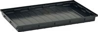 Regalwanne L980xB600xH85mmPE schwarz o.Gitterrost 30l CEMO