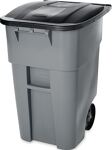 Mehrzweckcontainer, NW-Nr.: 9000466167 H1001xB610xT764mm grau, 189l Deckelfarbe schwarz m.Rl.RUBBERMAID  
