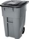 Mehrzweckcontainer, NW-Nr.: 9000466167 H1001xB610xT764mm grau, 189l Deckelfarbe schwarz m.Rl.RUBBERMAID
