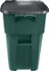 Mehrzweckcontainer, NW-Nr.: 9000466169 H1001xB610xT764mm grün, 189l Deckelfarbe schwarz m.Rl.RUBBERMAID
