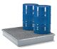 Auffangwanne 220l L1280xB1280xH180mm GFK o.Gitterrost
