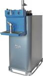 Tankanlage 1000l m.Kannenbefülltisch H1900xB1200xL800mm pneumatische Pumpe RAPID