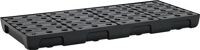 Regalwanne 44l L1295xB595xH95mm PE m.PE-Rost u.Leckanzeiger CEMO