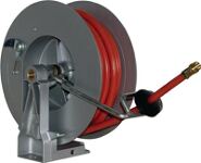 Schlauchaufroller f.Druckluft L20m Geh.Stahlbl.Federrückzug Ausgang 3/8 AG RAPID