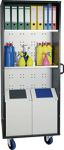 Reinigungsstation H1880xB720xT675mm 2Wannenbd,2Abfallsammler 45l,5Hk.,Türen