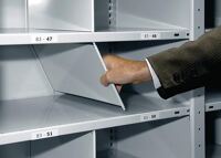 Stecktrennblech Multiplus T400xH400mm lichtgrau pulverbesch.